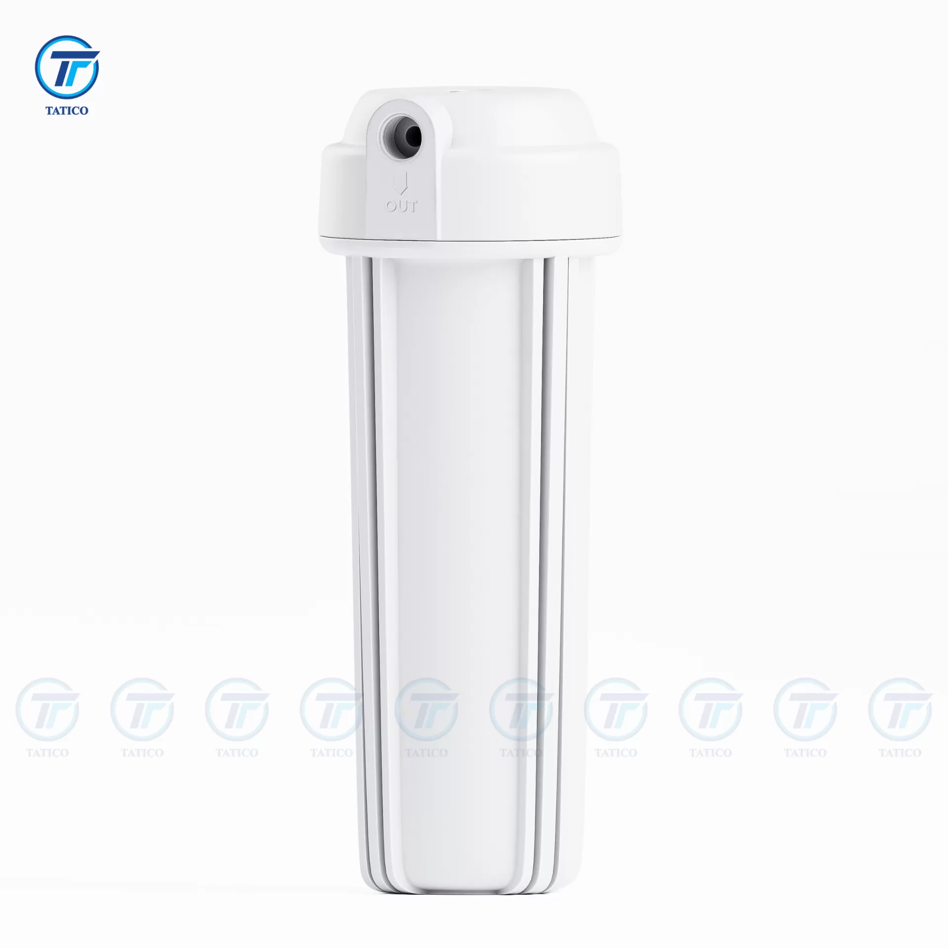 Cốc lọc nước trắng 10 inch (ren 13, ren đấu nhanh, đầu đấu nhanh)